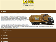 Tablet Screenshot of labelconstruction.ca